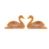 ROSI Personalized Wooden Piggy Bank Custom Swan Coin Bank Engraved Money Box Wooden Cash Bank Gift for Kids Adult Couple, Valentine's Day Christmas Birthday Home Decoration (Two Swan) view 1