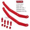 ARRCat for 1/10 Slash 4X4 VXL/Stampede 4X4 VXL,Aluminum Body Mount Post Set,Front & Rear Body Post Extensions,RC Upgrades Parts Hops Up for Slash/Stampede 4X4 VXL,Replace #6815R,Red view 2