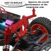 ARRCat for 1/10 Slash 4X4 VXL/Stampede 4X4 VXL,Aluminum Body Mount Post Set,Front & Rear Body Post Extensions,RC Upgrades Parts Hops Up for Slash/Stampede 4X4 VXL,Replace #6815R,Red view 4