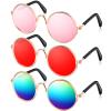 3 Pairs Doll Glasses Metal Wire Rim Clear Lens Eyewear Fabric Doll Dress Up Eyeglasses Mini Dolls Costume Accessories for 18 Inch and Other Item Dolls (3.14 Inch Colorful, Fit for 18 Inch Doll) view 1