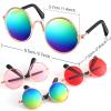 3 Pairs Doll Glasses Metal Wire Rim Clear Lens Eyewear Fabric Doll Dress Up Eyeglasses Mini Dolls Costume Accessories for 18 Inch and Other Item Dolls (3.14 Inch Colorful, Fit for 18 Inch Doll) view 3