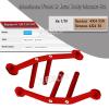 ARRCat for 1/10 Senton 44 3S/Senton 44 550 Aluminum Front & Rear Body Mounts Set, RC Upgrades Part Hops Up for 1/10 Senton 4X4 3S,Senton 4X4 550, Replaces AR320407,Red view 2