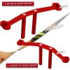 ARRCat for 1/10 Senton 44 3S/Senton 44 550 Aluminum Front & Rear Body Mounts Set, RC Upgrades Part Hops Up for 1/10 Senton 4X4 3S,Senton 4X4 550, Replaces AR320407,Red view 3
