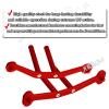 ARRCat for 1/10 Senton 44 3S/Senton 44 550 Aluminum Front & Rear Body Mounts Set, RC Upgrades Part Hops Up for 1/10 Senton 4X4 3S,Senton 4X4 550, Replaces AR320407,Red view 4
