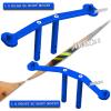 ARRCat for 1/10 Senton 44 3S/Senton 44 550 Aluminum Front & Rear Body Mounts Set, RC Upgrades Part Hops Up for 1/10 Senton 4X4 3S,Senton 4X4 550, Replaces AR320407,Blue view 3