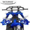 ARRCat Upgrades for 1/10 Senton/Granite/Vorteks 3s Blx&Mega 550, 1/8 Typhon 3s /Infraction 3s Blx Mega,Aluminum Motor Mount Gear Cover Hops Up Upgrades Part,Replace ARA311029,Blue view 4