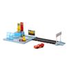 Disney and Pixar Cars On The Road Dinoco Rusteze Racing Center Playset with Lightning McQueen Toy Car, Launcher, Short Track and Spinning Pitty, Toy Gift for Kids, HGV69 view 1