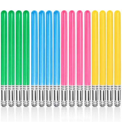16 PCS Inflatable Lightsaber - LIYDE Inflatable Light Saber Sword Toys Party Bags Stocking Stuffers Favors Inflatable Swords for Cosplay Themed Party