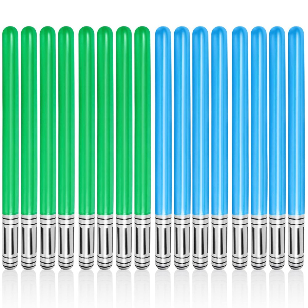 16 PCS Inflatable Lightsaber - LIYDE Inflatable Light Saber Sword Toys Party Bags Stocking Stuffers Favors Inflatable Swords for Cosplay Themed Party
