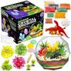 Original Stationery Dinosaur Crystal Growing Kit - Multicolor, 17-Piece, Ages 7 & Up - DIY Science Terrarium Kit with Moss & Dino Figures - Grow Your Own Crystals - Boys Birthday Gifts view 1