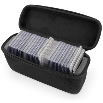 CASEMATIX Graded Card Case  Fits 30+ PSA, BGS, CGC Slabs or 140+ Toploaders  Sports Trading Card Storage Box with Scratch-Resistant Dividers  Holds One Touch & Magnetic Card Holders