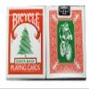Bicycle Red Back Green Santa Playing Cards view 1