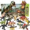 OENUX Dinosaur Toys with Interactive Sound Book for Kids 3-5, Dinosaur Book with Sound &12 Toy Dinosaurs Figures, Toddler Learning Toys for Boy, Present for Boys Girl Age 4-7 view 1
