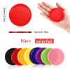 Skylety 16 Pieces Home Hockey Pucks 2.5 Inch Red Replacement Round Hockey Pucks Multicolors for Game Tables Equipment Accessories view 3