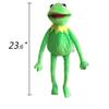 Kermit Frog Puppet with Puppets Control Rod & 50 Pcs Kermit The Frog Puppet Stickers, Hand Kermit Puppet Soft Stuffed Plush Toy for Boys & Girls - 24 Inches view 2