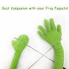 Kermit Frog Puppet with Puppets Control Rod & 50 Pcs Kermit The Frog Puppet Stickers, Hand Kermit Puppet Soft Stuffed Plush Toy for Boys & Girls - 24 Inches view 4