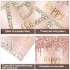 75th Birthday Door Banner Decorations for Women, Pink Rose Gold 75 Birthday Backdrop Sign & Happy Birthday Porch Party Supplies, Large 75 Year Old Birthday Decor view 4