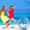 Civaner 6 Pcs Inflatable Glitter Beach Balls 24 Inch Large Sparkly Confetti Pool Balls for Holiday Party Decorations Clear Floatable Blow up for Wedding Birthday Summer Party Favor(Blue,Sequins) view 2