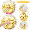 Civaner 6 Pcs Inflatable Glitter Beach Balls 24 Inch Large Sparkly Confetti Pool Balls for Holiday Party Decorations Clear Floatable Blow up for Wedding Birthday Summer Party Favor(Gold,Sequins) view 3