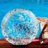 Civaner 6 Pcs Inflatable Glitter Beach Balls 24 Inch Large Sparkly Confetti Pool Balls for Holiday Party Decorations Clear Floatable Blow up for Wedding Birthday Summer Party Favor(Silver,Sequins) view 4