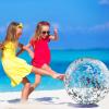 Civaner 10 Pcs Inflatable Glitter Beach Balls 16 Inch Large Sparkly Confetti Pool Balls Clear Blow up Balloon Toys for Wedding Baby Shower Birthday 2026 New Year Party Decoration(Silver,Glitter) view 2