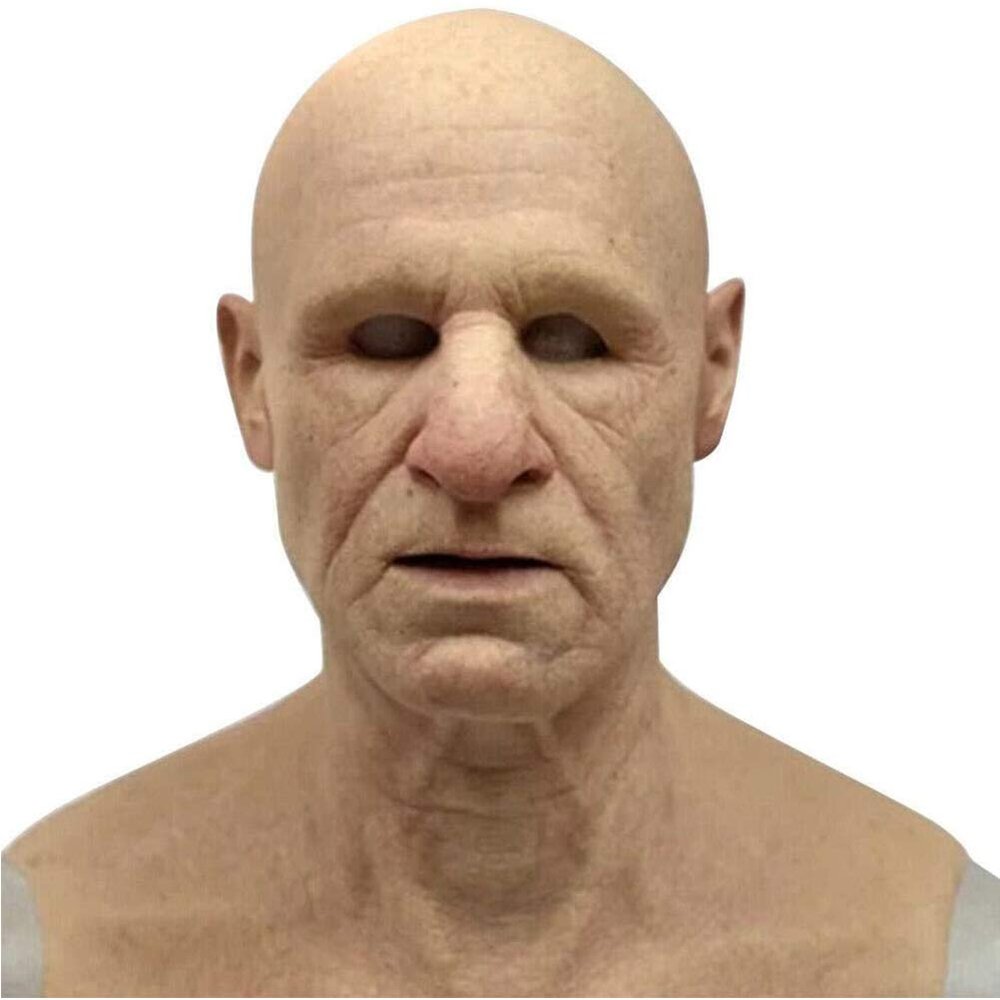 Taiping Lake Halloween Face Cover - Realistic Horror Latex Headwear - Suitable for Party Performance Role