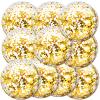 Civaner 10 Pcs Inflatable Glitter Beach Balls 16 Inch Large Sparkly Confetti Pool Balls Clear Blow up Balloon Toys for Wedding Baby Shower Birthday 2026 New Year Party Decoration(Gold,Glitter) view 1