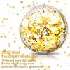 Civaner 10 Pcs Inflatable Glitter Beach Balls 16 Inch Large Sparkly Confetti Pool Balls Clear Blow up Balloon Toys for Wedding Baby Shower Birthday 2026 New Year Party Decoration(Gold,Glitter) view 3