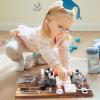 Canuan 20-in-1 Busy Board for Toddlers - Travel Toy Activity Board for Fine Motor Skills - Toys for 3 Years Old Kids With Switch, Locks, Shoe Laces, Music Box view 2