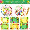 30 Packs Spring Craft Kits for Kids Bulk Springtime DIY Picture Frame Craft Flower Butterfly Easter Art Craft Mothers Day Craft Party Favors Home Classroom Game Activities Bulletin Board Decoration view 2