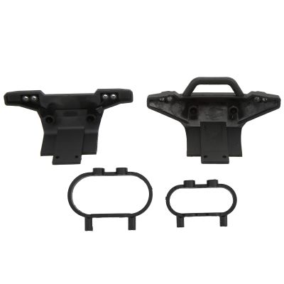 Dilwe RC Car Bumper Assembly,Plastic Front Rear Bumper Assembly for WLtoys 144002 1/14 RC Car Spare Parts Accessories, Front Bumper Crash Buffer Bumper DIY Repalce