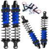 4PCS Front Rear Full Alloy Shocks RC Upgrades Parts for 1/10 Senton Granite Big Rock Vorteks 3s Blx 4X4 Mega 550,for 1/10 Kraton Outcast 4s,Navy Blue,Replace #AR330550 AR330551 view 1