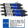 4PCS Front Rear Full Alloy Shocks RC Upgrades Parts for 1/10 Senton Granite Big Rock Vorteks 3s Blx 4X4 Mega 550,for 1/10 Kraton Outcast 4s,Navy Blue,Replace #AR330550 AR330551 view 2