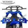 4PCS Front Rear Full Alloy Shocks RC Upgrades Parts for 1/10 Senton Granite Big Rock Vorteks 3s Blx 4X4 Mega 550,for 1/10 Kraton Outcast 4s,Navy Blue,Replace #AR330550 AR330551 view 3