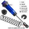 4PCS Front Rear Full Alloy Shocks RC Upgrades Parts for 1/10 Senton Granite Big Rock Vorteks 3s Blx 4X4 Mega 550,for 1/10 Kraton Outcast 4s,Navy Blue,Replace #AR330550 AR330551 view 4