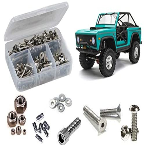 AXI039 - Compatible Replacement Stainless Steel Screw Kit For Axial SCX10 III Ford Bronco (AXI03014T1/T2)