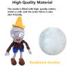 12" 1 PCS PVZ Plant and Zombies Plush Brown Coat Toys Stuffed Soft Doll Roadblock Conehead Zombie New view 4