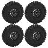 FastUU RC Car Tires Wheel, Wear Resistance Antislip RC Car Rubber Tires Excellent for WPL B14 B24 C14 C24 for MN D90 D91 D96 D99(R789BL Black) view 1