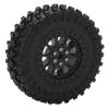 FastUU RC Car Tires Wheel, Wear Resistance Antislip RC Car Rubber Tires Excellent for WPL B14 B24 C14 C24 for MN D90 D91 D96 D99(R789BL Black) view 2