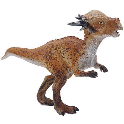 Gemini&Genius Dinosaur Toy Pachycephalosaurus for Kids, Stygimoloch Cretaceous Dinosaur World Figurine, Realistic Dino Toy Gift, Collection, Cake Topper, Role-play, Storytelling Prop, Decor for Kids