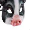 Aiffort Pig Mask - Half Face Animal Mask for Halloween Costume Party Cosplay Props (Black) view 3