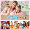 Friendship Bracelet Making Kit for Teen Girls - Arts and Crafts Ideas for Kids Age 6 7 8 9 10-12, DIY Handmade Toys for Birthday Christmas Gifts, Great for Road Trip with Featuring Instructions view 4