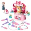 MAGIC4U Pet Cat Care Carrier Suitcase Toy, 29PCS Vet Clinic and Doctor Kit for Kids, Pet Kitty Grooming Feeding Toys, Veterinarian Pretend Play Set, Gifts for Boys and Girls Ages 3-12 view 1