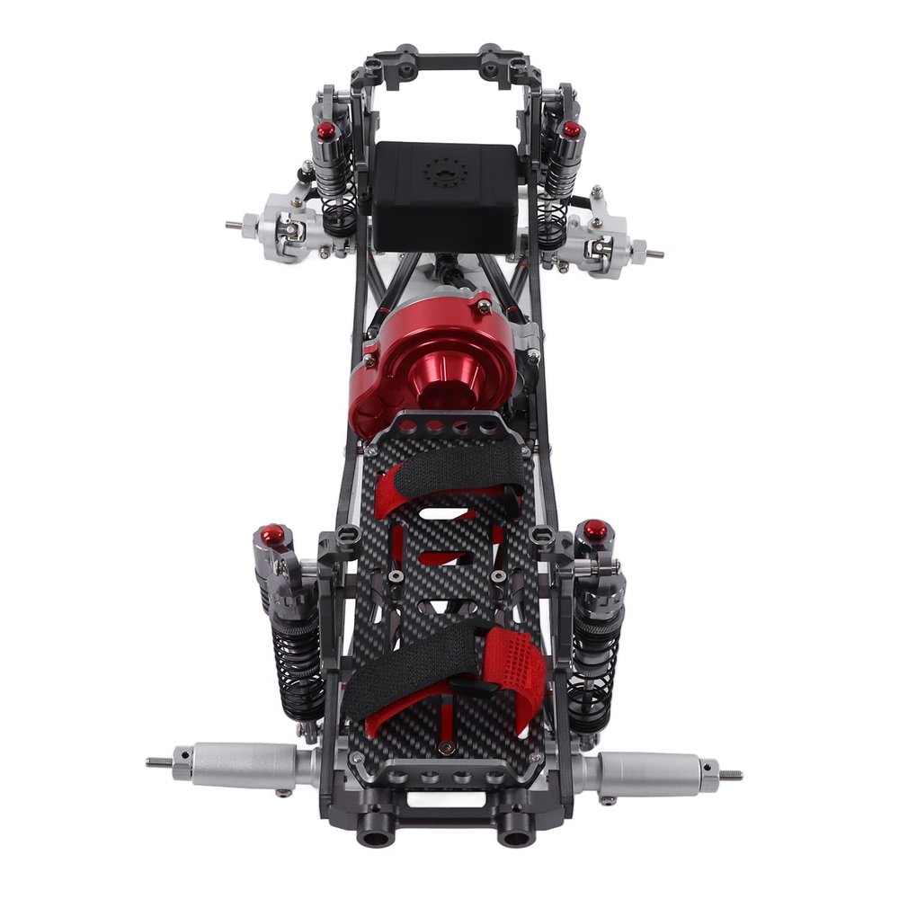 Metal Chassis Frame Kit, 313mm Wheelbase Metal Chassis Frame Kit High Strength Reliable for SCX10 for 1/10 RC Off Road for 1/10 RC Crawler(Silver)