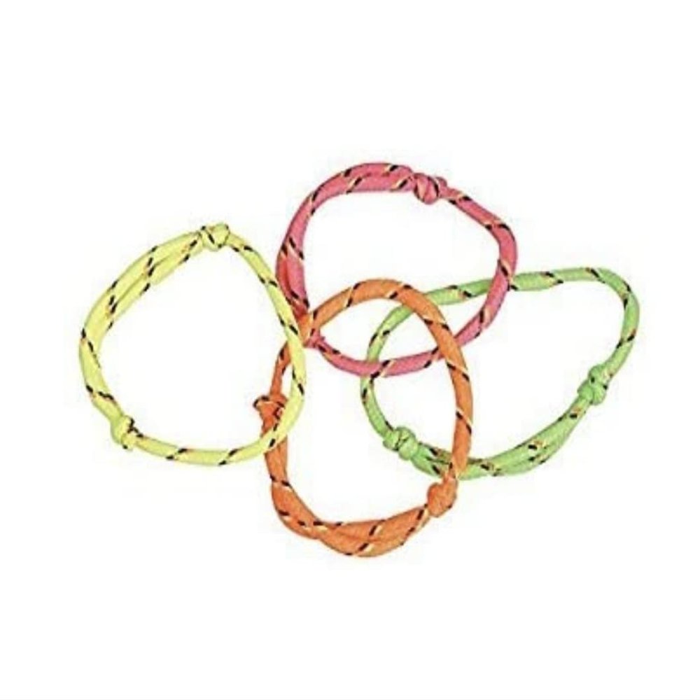24 Neon Rope Friendship Bracelets Birthday Favors School Teacher Doctor Gifts Party Favor Toys Accessory