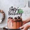 Qerleny black glitter snake cake topper snake theme happy birthday cake decoration animal theme birthday supplies decoration view 4