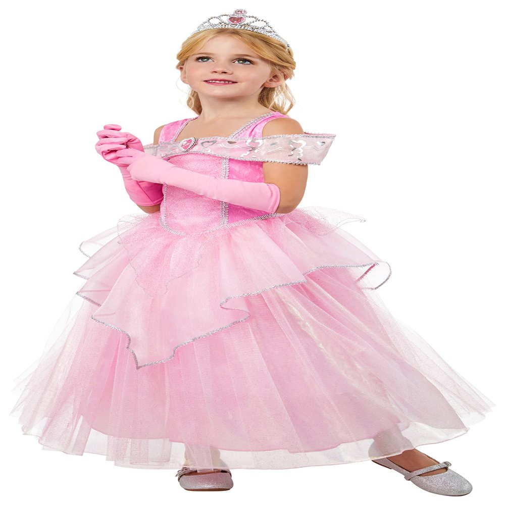 Rubies Girl's Forum Novelties Princess Coral Costume Dress, As Shown, Medium for Themed Parties and Halloween