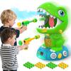 EagleStone Movable Dinosaur Shooting Toys for Kids 5-7 with Spraying, Electronic Target Game Toy with 2 Pump Guns, 48 Foam Balls, Party Favor Christmas Toys with Score Record, Sound view 1