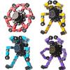 20PCS Transformable Fingertip Gyro Toy,Deformation Chain Robot Deformed Mechanical Spiral Twister Decompression Fingertip Toy Party Favors for Kids view 2