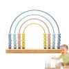 ibwaae Wooden Rainbow Abacus Beads Counting Toys Kids Early Math Skills Montessori Educational Learning Games for Toddler view 1